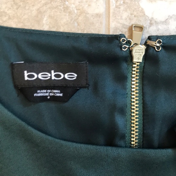 Bebe Green Bow Dress - Picture 4 of 4